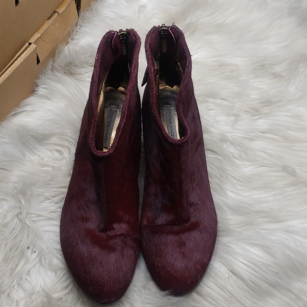 REVOLVE Cynthia Vincent Dane Hair on Calf Bootie  8.5